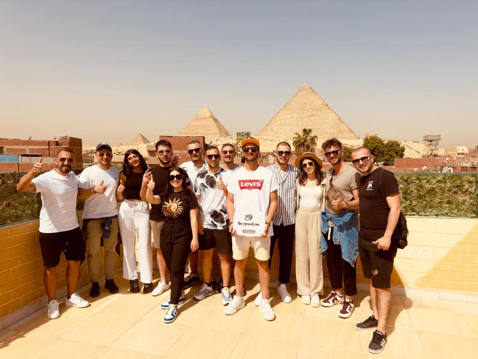 Hur Pyramids Land Inn Kafret el-Gabal Exterior foto