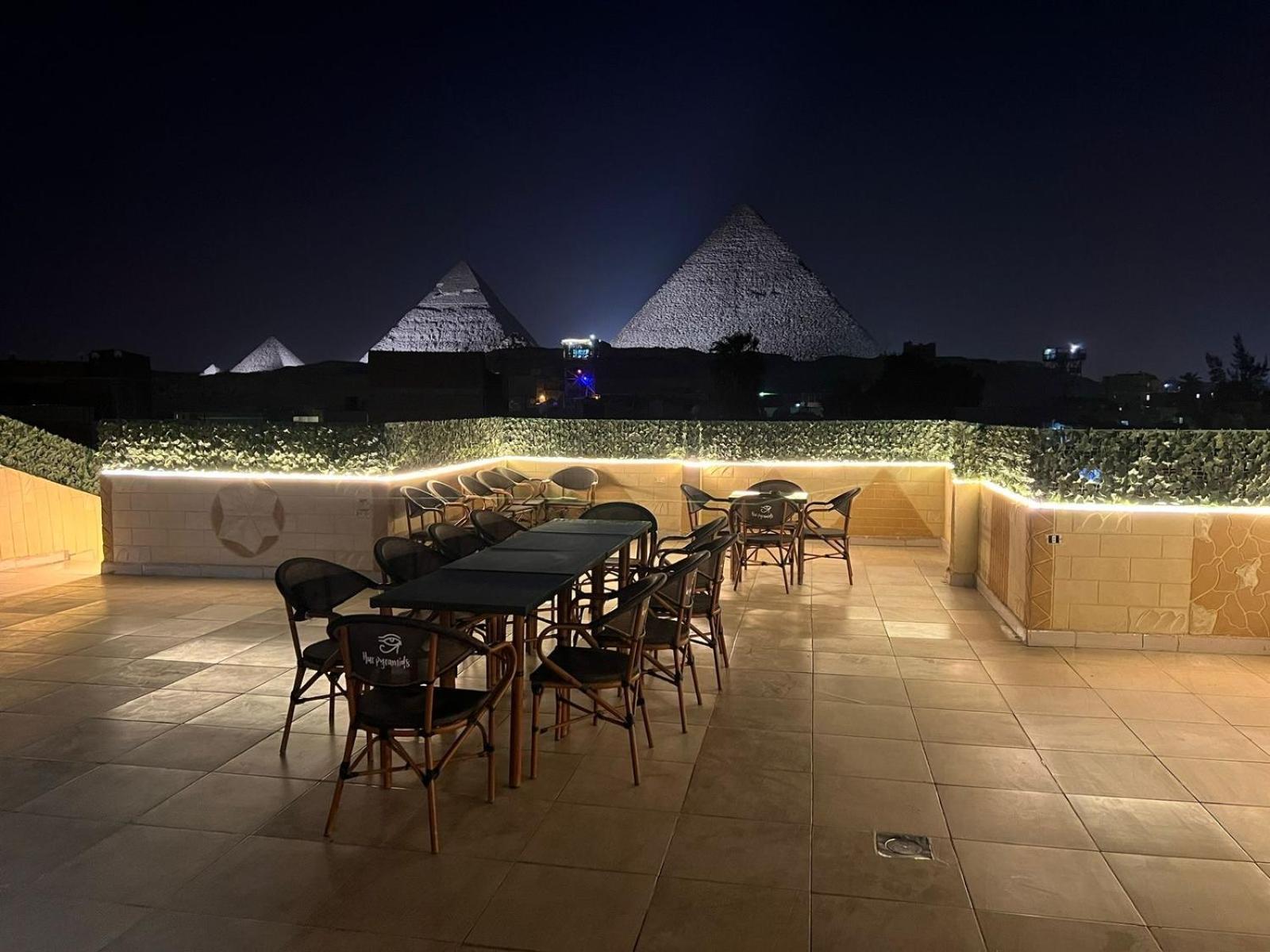 Hur Pyramids Land Inn Kafret el-Gabal Exterior foto